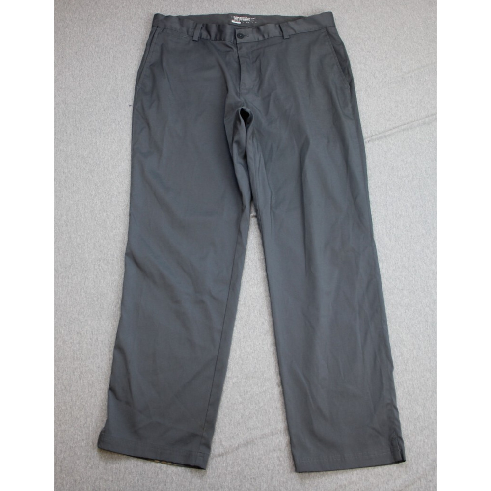Nike Pants Mens 35 x 30 Gray Performance Stretch Dri-Fit Golf Straight Leg